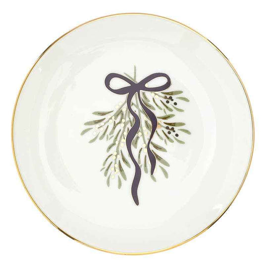 Ceramic Appetizer Plates - Lilac Bow