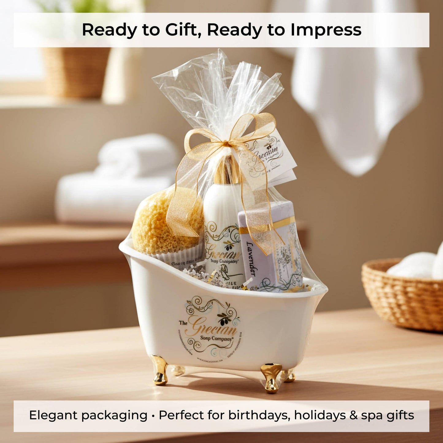 The Grecian Soap Company - Goat Milk Relaxation Hydrating Bath Essential Gift Set
