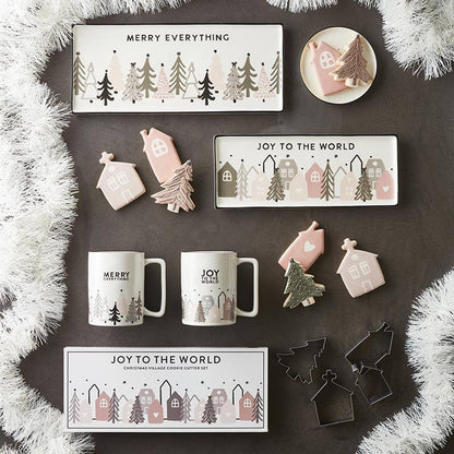Christmas Village Cookie Cutter Book Box Set
