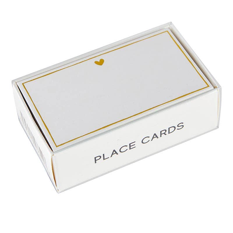 Santa Barbara Design Studio de Creative Brands - Tarjetas de lugar con lámina dorada - Corazón