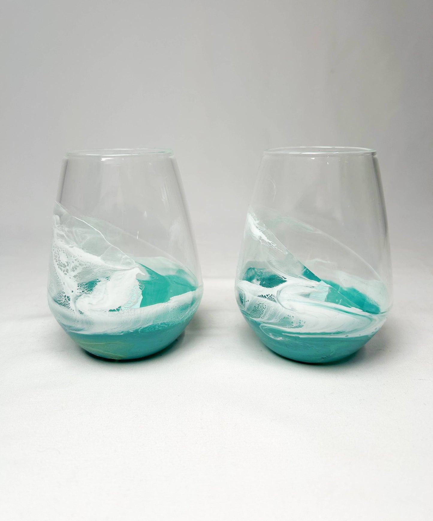 Resin Accented Wine and Entertaining Glasses Set - 2
