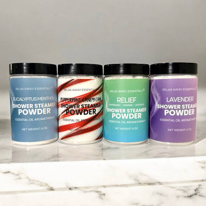 Relax Away Essentials - Shower Steamer Powder - 6 oz  - Made in USA