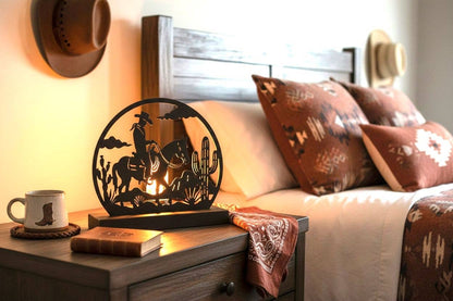 METAL RIDER CACTUS NIGHT LIGHT