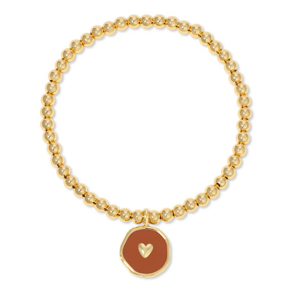 Iris espléndido - Pulsera de corazón pequeño