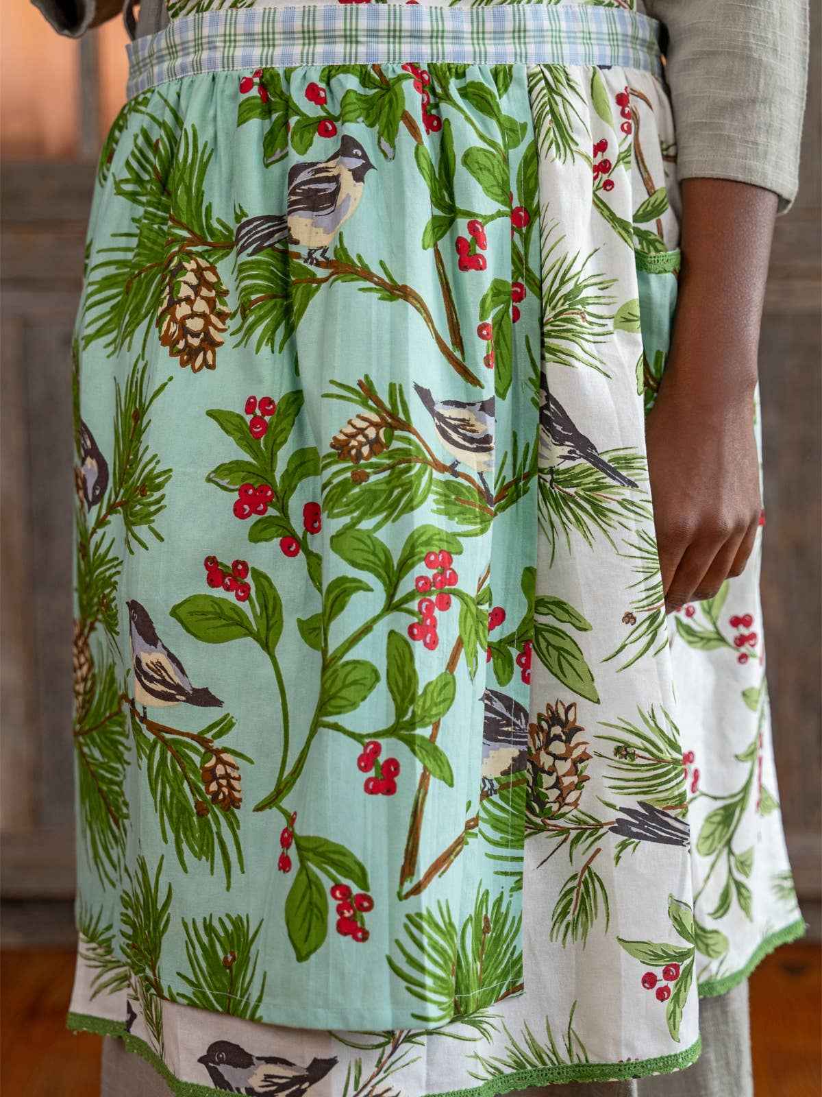 Chickadee Patchwork Apron - Multi
