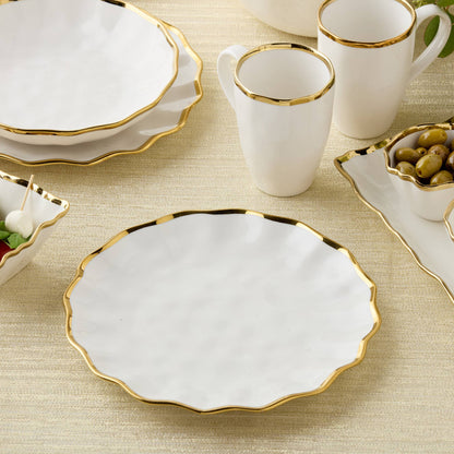 Plato llano Regency Gold de 11 pulgadas