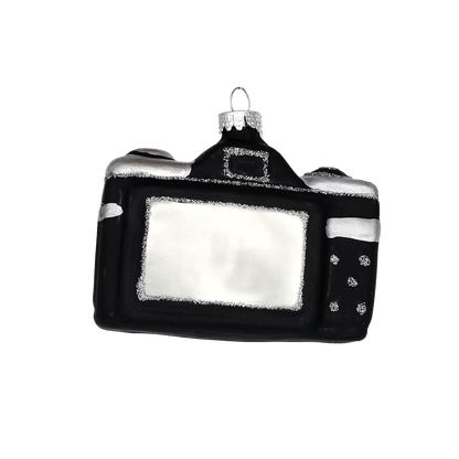 Black Camera Christmas Ornament