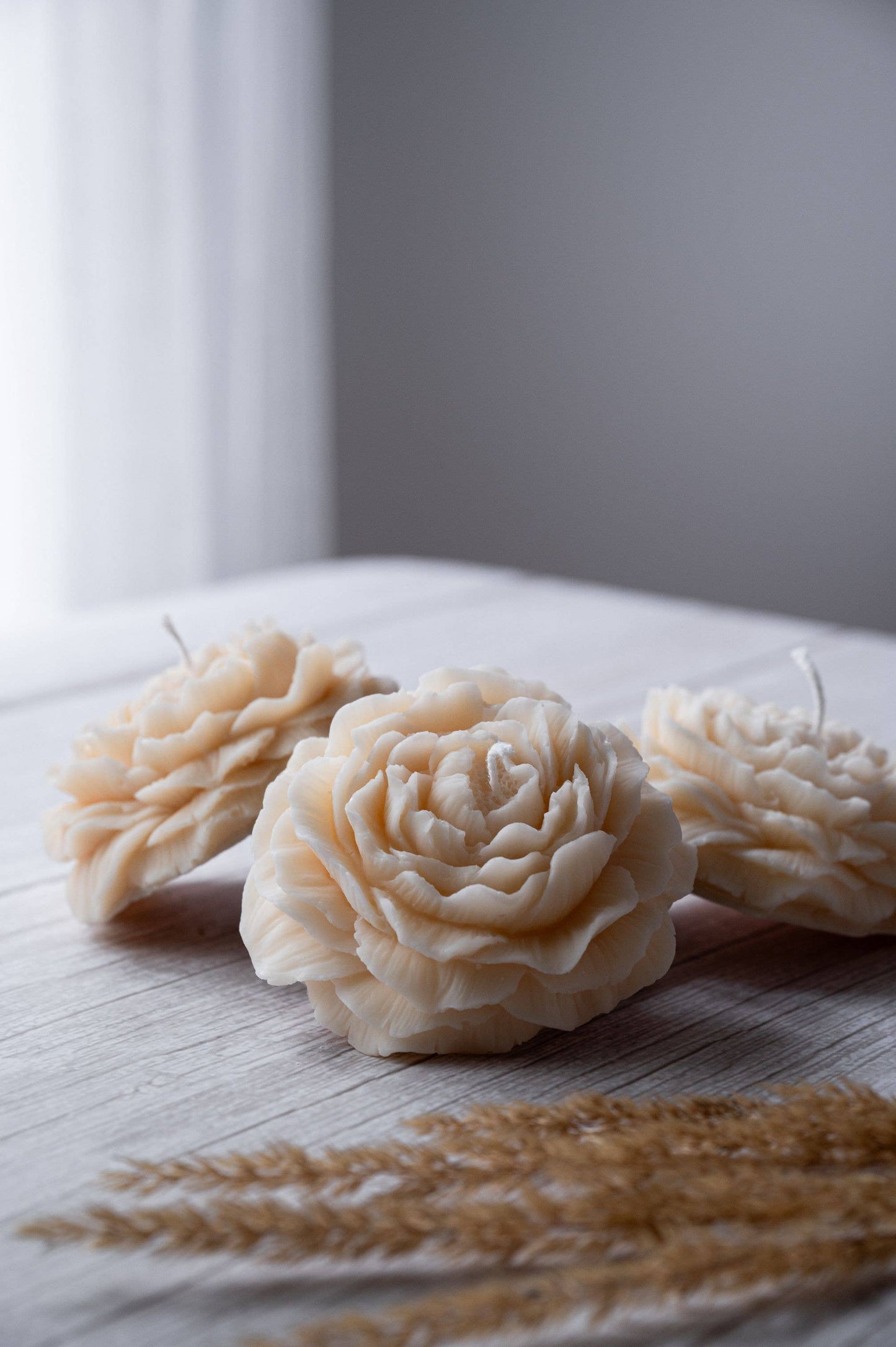 Vela de flor de peonía