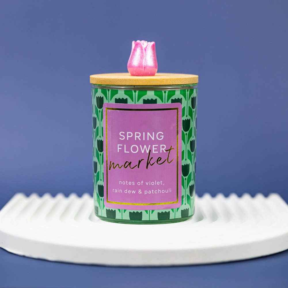 Spring Flower Market – 10oz Scented Spring Gift Candle