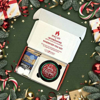 Merry Christmas S'mores Night Pack – Bonfire Gift Set