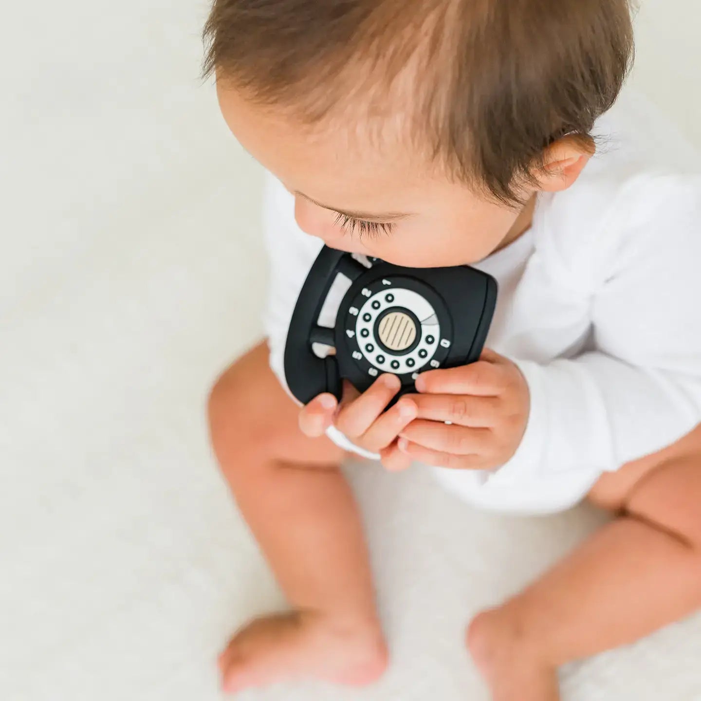 Vintage Phone Teether Toy for Teething Babies -Fun Baby Gift