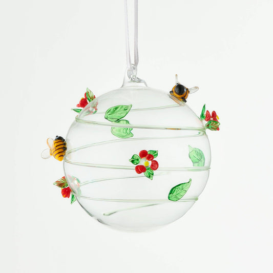 10cm Glass Globe - Wildlife Collection - Bee