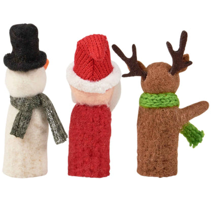 Christmas Finger Puppets Critter Set