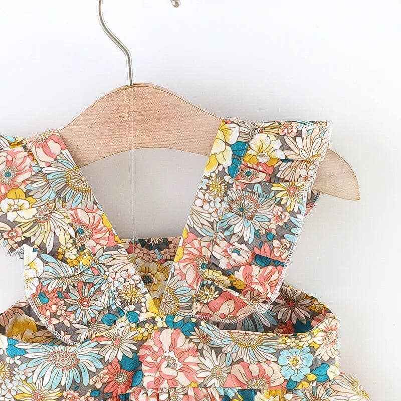 Baby Girl's Summer Dress: 9-12 Months / Floral Yellow