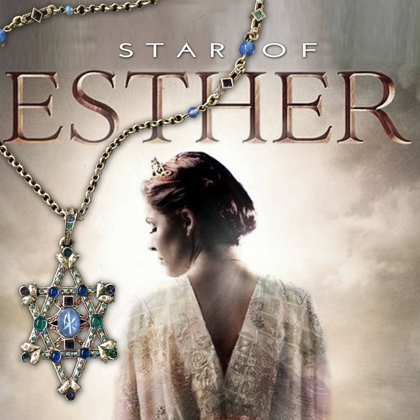 Joyería Sweet Romance - Collar con Estrella de Ester y Magen David para Israel N370