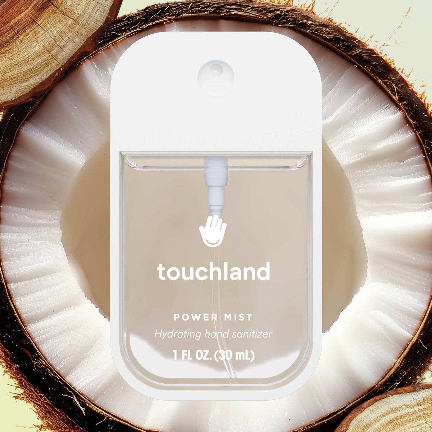 Touchland - Desinfectante de manos hidratante Beach Coco Power Mist