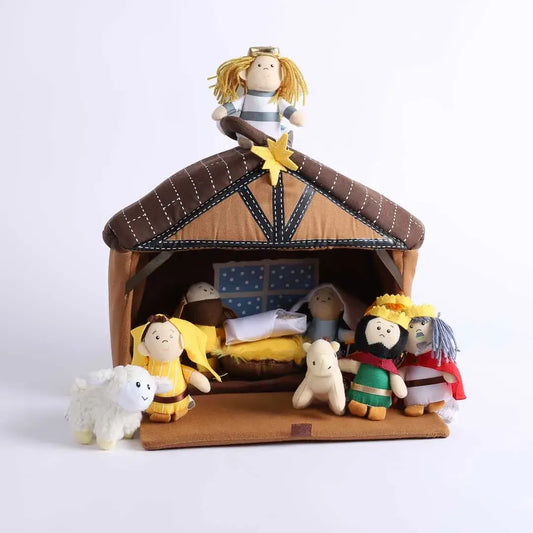 Swanson Christian Products - Plush Nativity 11 Piece Play Set