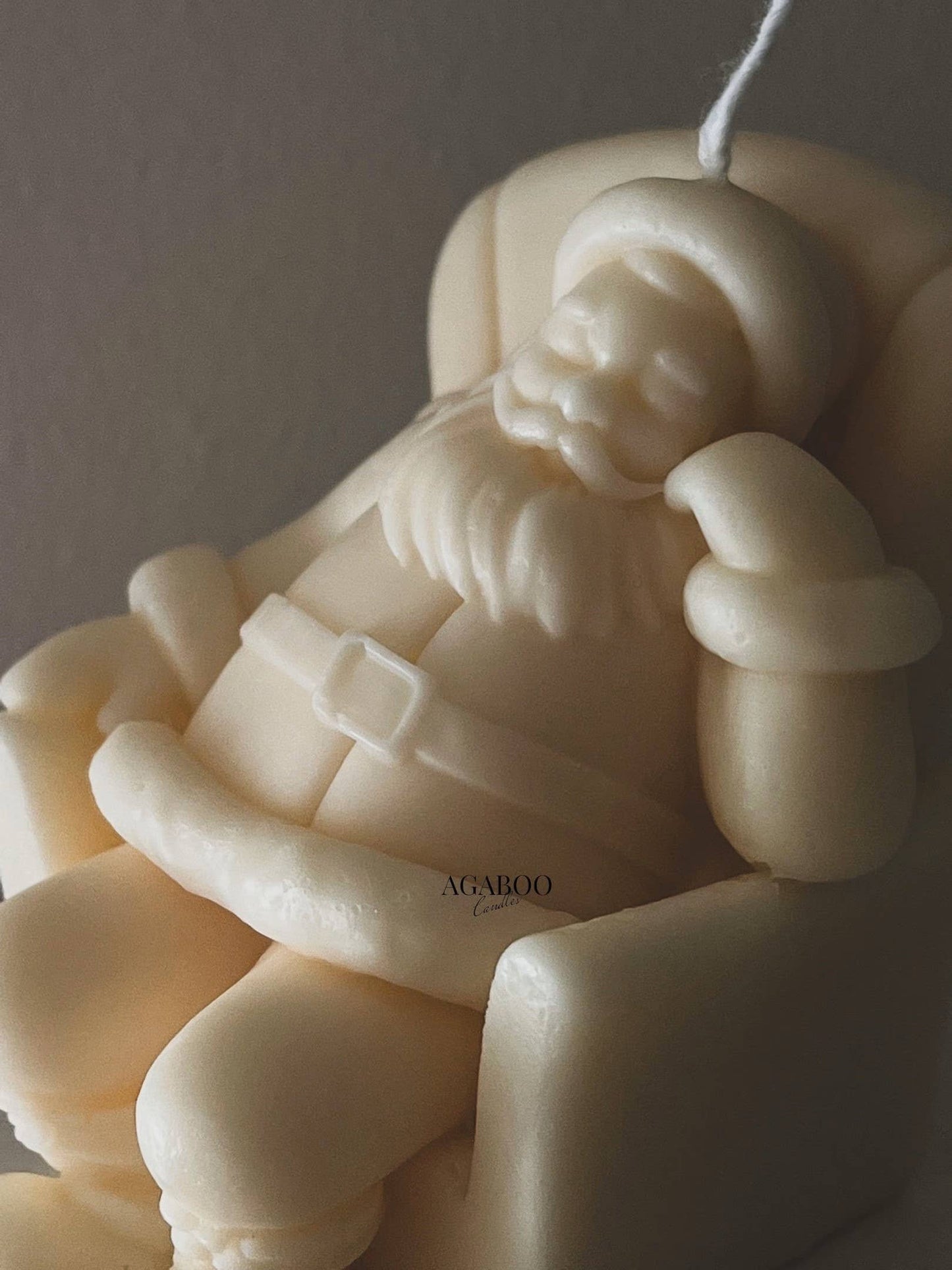 Sitting Santa Candle 4x2.5x3in - Christmas