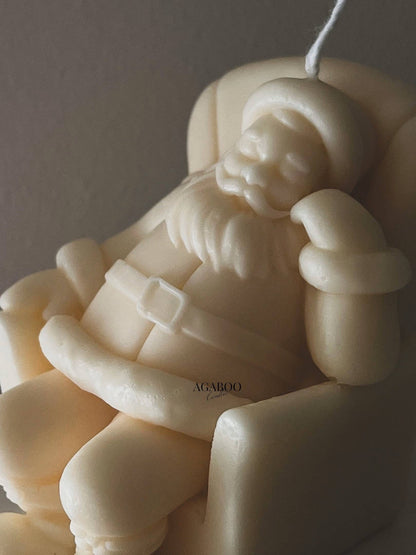 Sitting Santa Candle 4x2.5x3in - Christmas