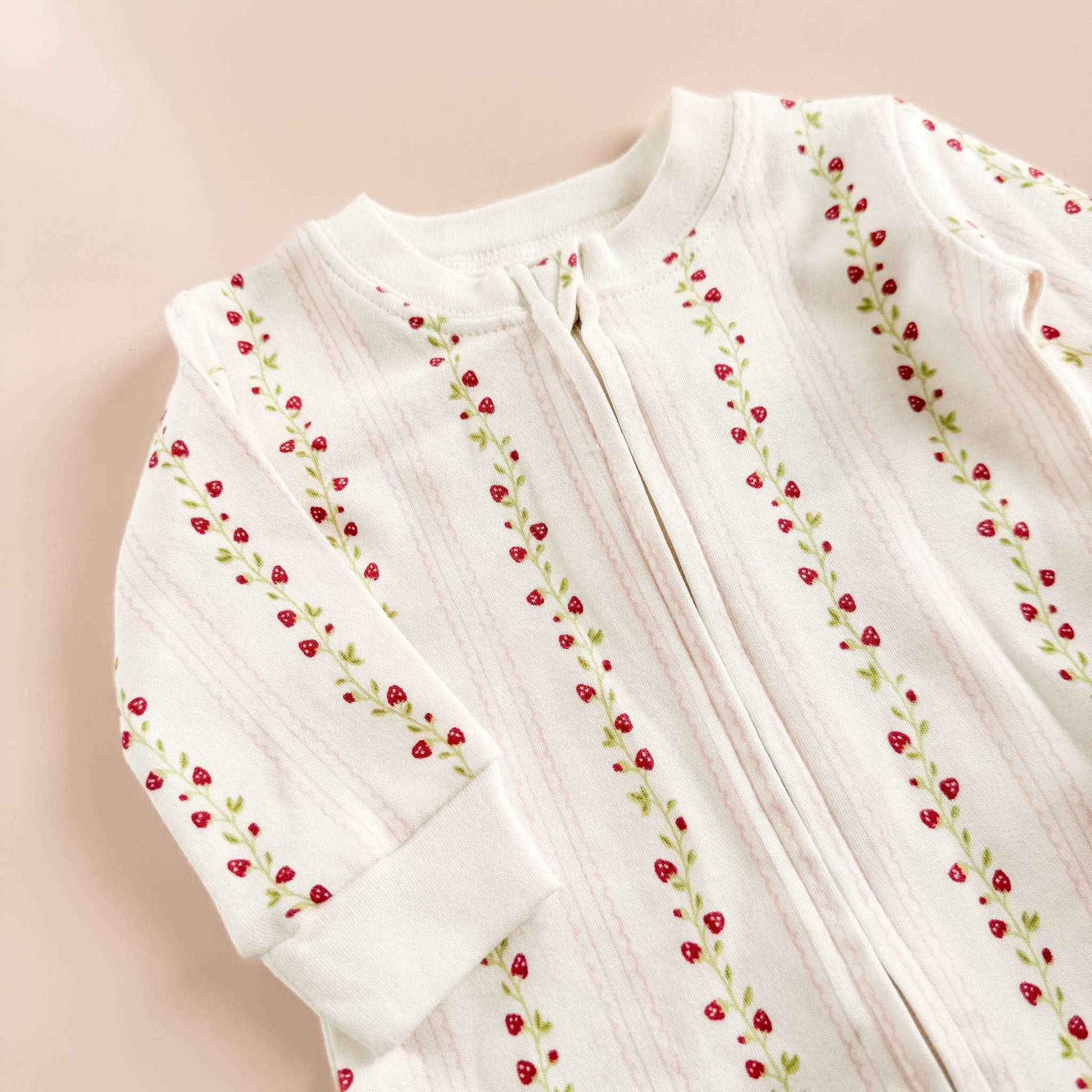 Layette Set Strawberry Pink Rose Newborn Baby Shower Gift: Pink / NB
