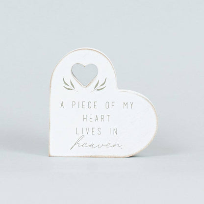 4x4x1 chunky wood shape-PIECE HEART-SYMPATHY