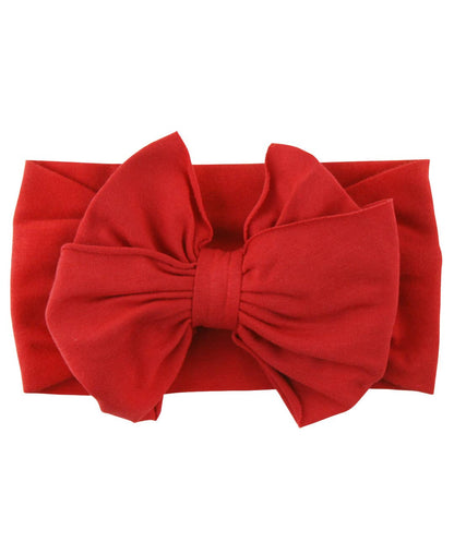 Girls Red Big Bow Headband: One Size