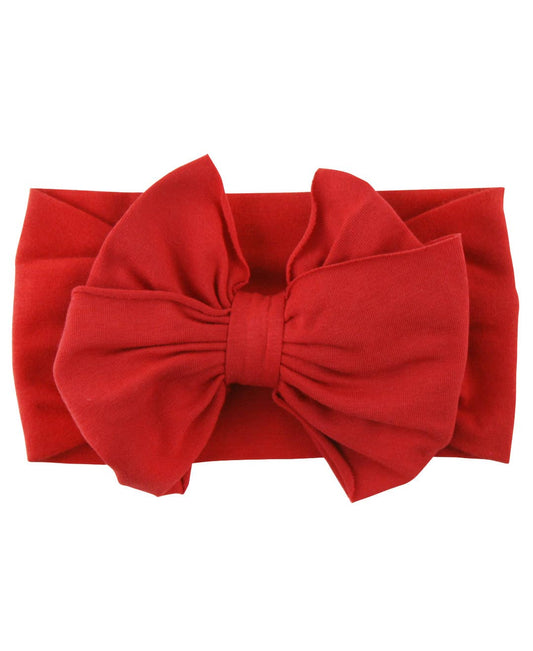 Girls Red Big Bow Headband: One Size