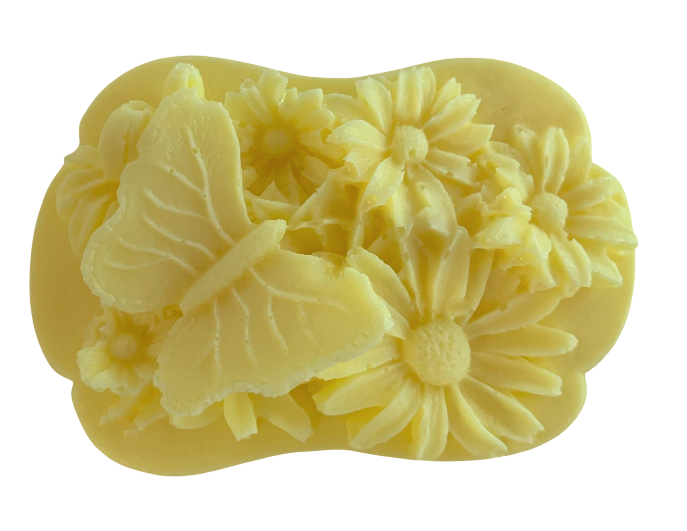 3D Butterfly and Flowers Bar of Soap