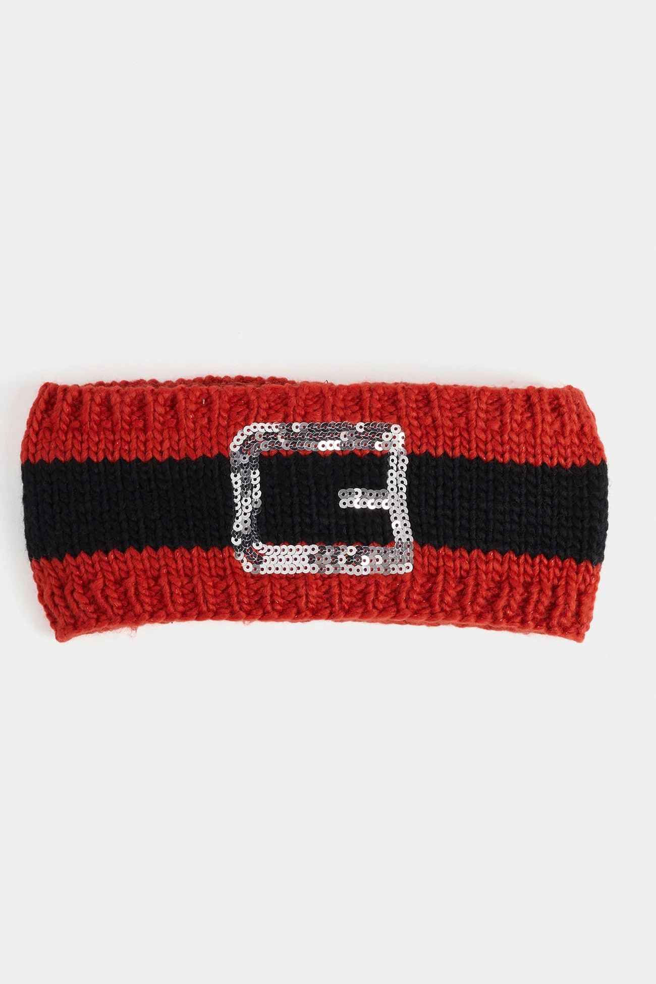 Diadema calentadora de orejas de Papá Noel - Roja