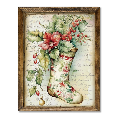 TIMBERLAND FRAME VINTAGE CHRISTMAS STOCKING