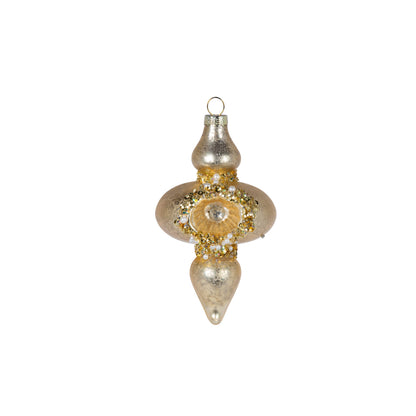 5" Glass Finial Shape Ornament