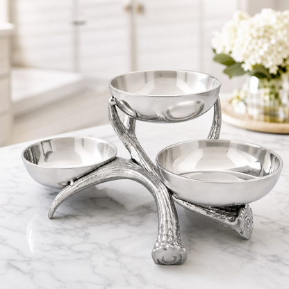 Antler 3-Tiered Bowl