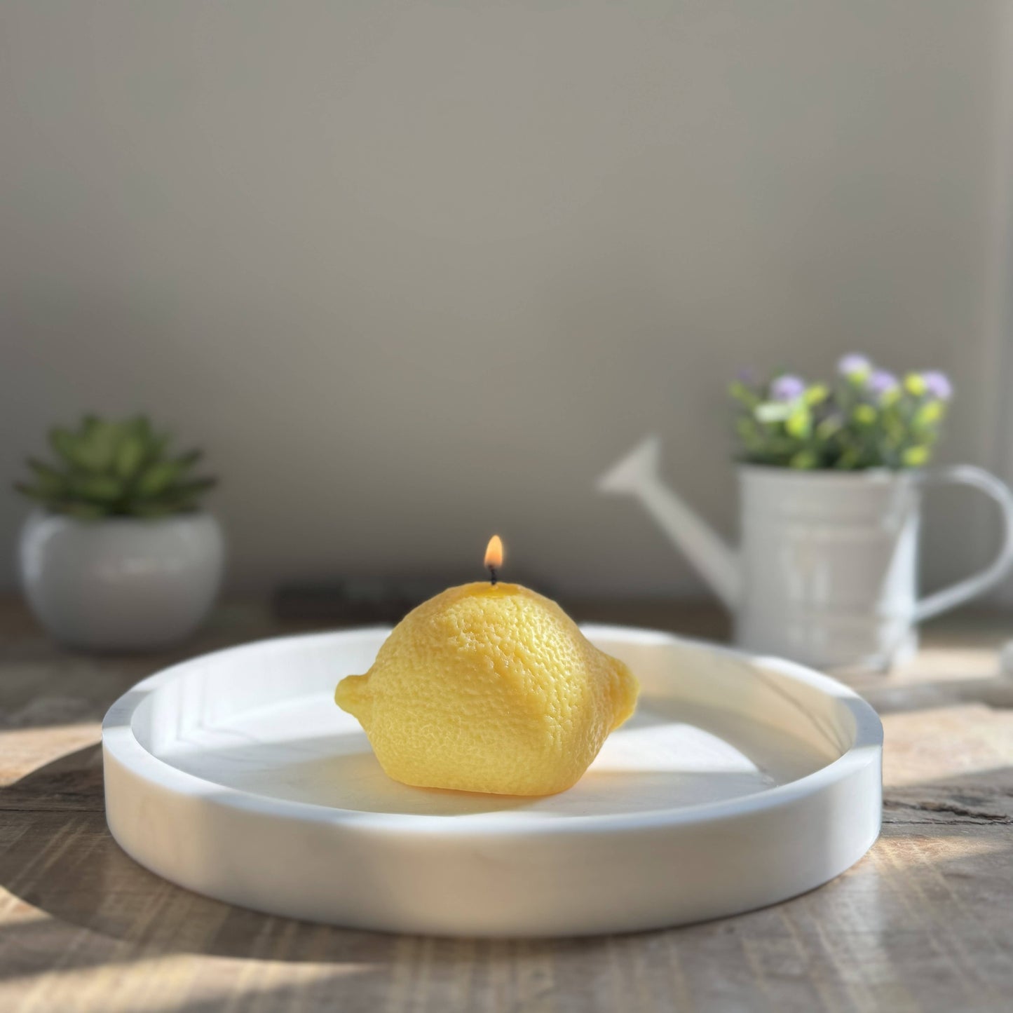 Lemon Candle, Lemon Scented Soy Wax Candle