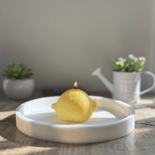 Lemon Candle, Lemon Scented Soy Wax Candle
