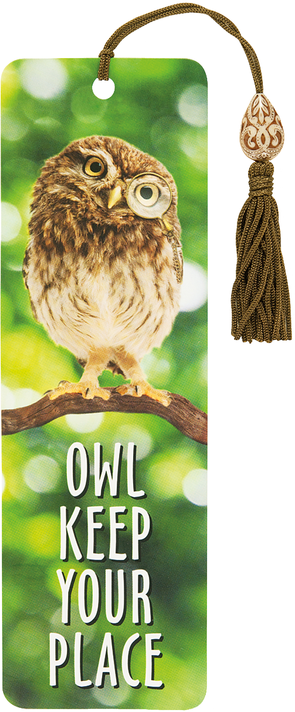 Owl Keep Your Place Beaded Bookmark