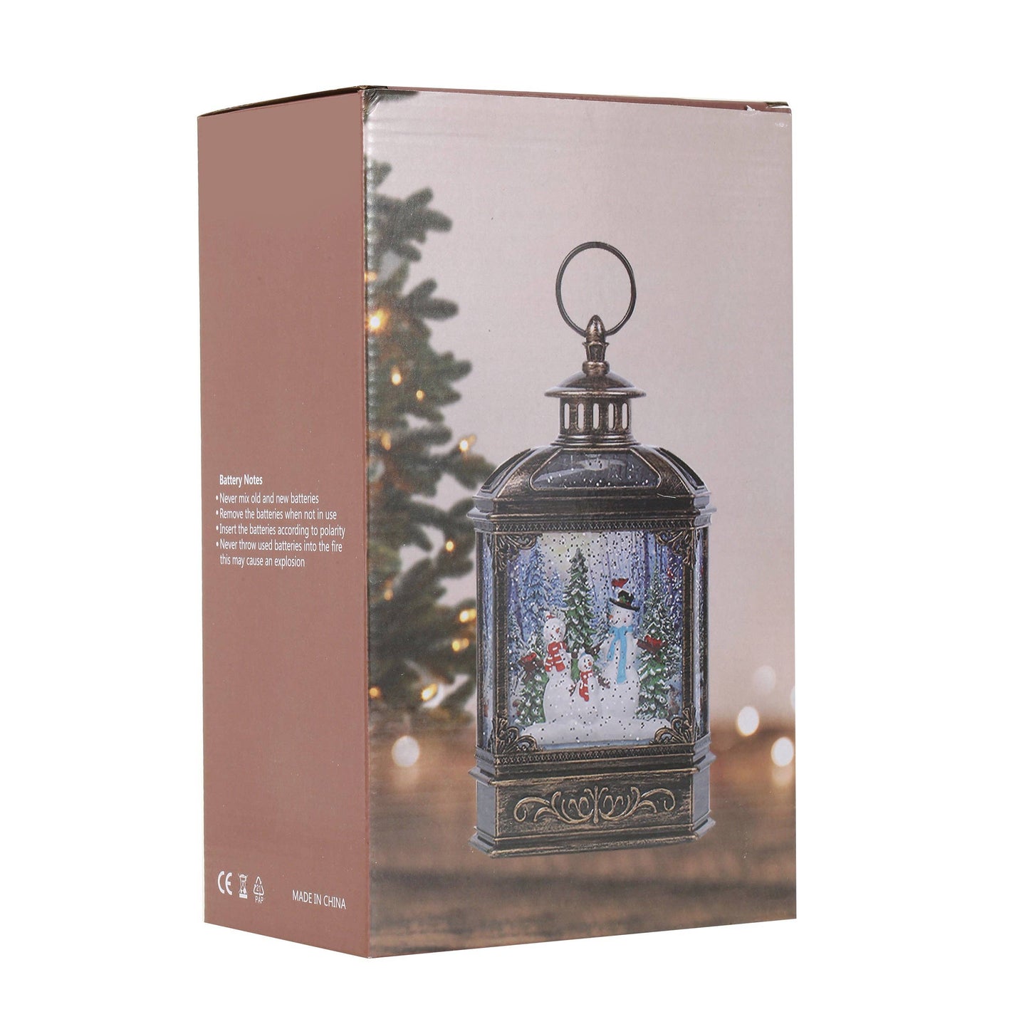 Christmas Vintage Snow Globe Lantern