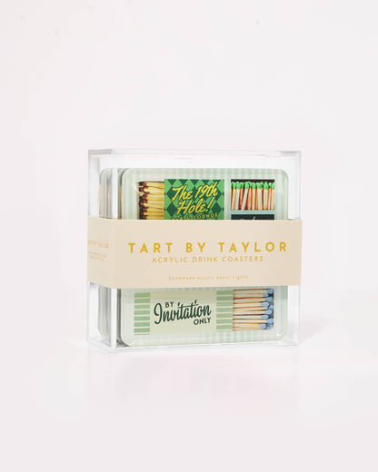 Golf Matchbook Coasters