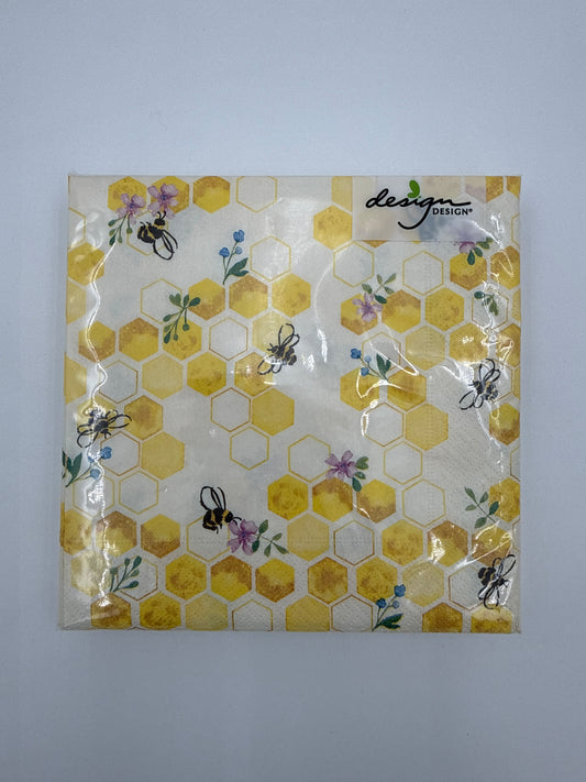 Bumble and Bloom Luncheon Napkin