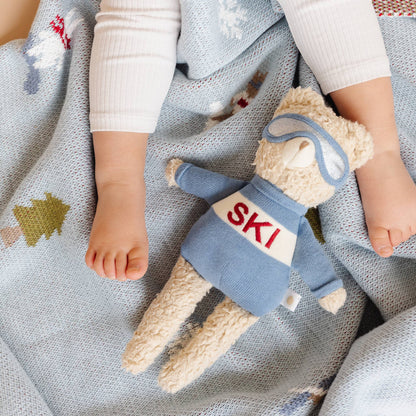 Benjamin Bear Ski Plushie | Baby Kids Toy Animal Fall Winter