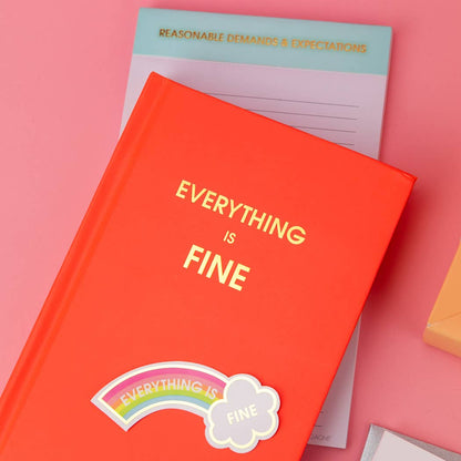 Chez Gagné - Reasonable Demands + Expectations - Lined Notepad - Light Blue - 65 perforated pages - 5x8