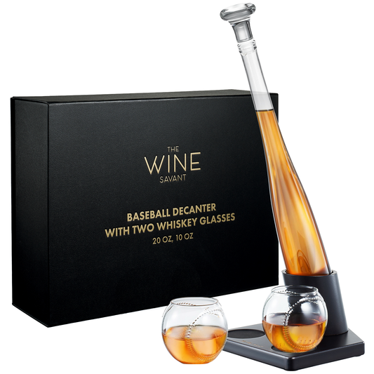 Baseball Themed Whiskey Decanter Set - 20OZ