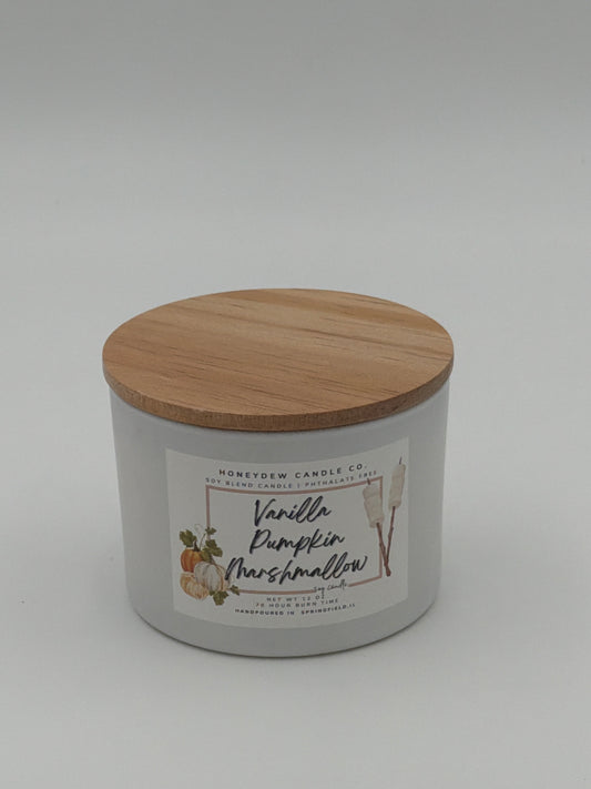 Vanilla Pumpkin Marshmallow 3 Wick Candle 12oz