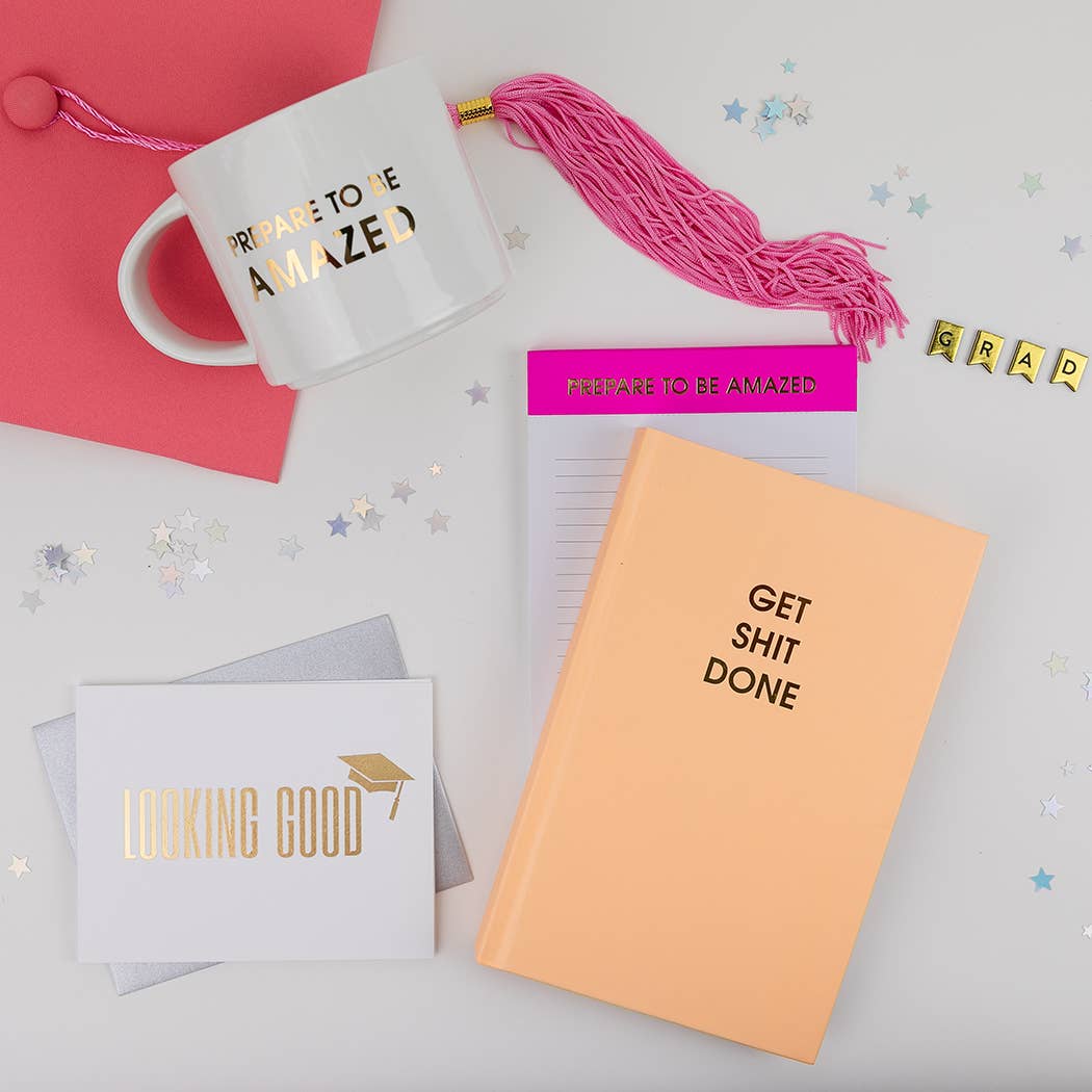 Chez Gagné - Prepare To Be Amazed - Lined Notepad - Bright Magenta - 65 perforated pages - 5x8