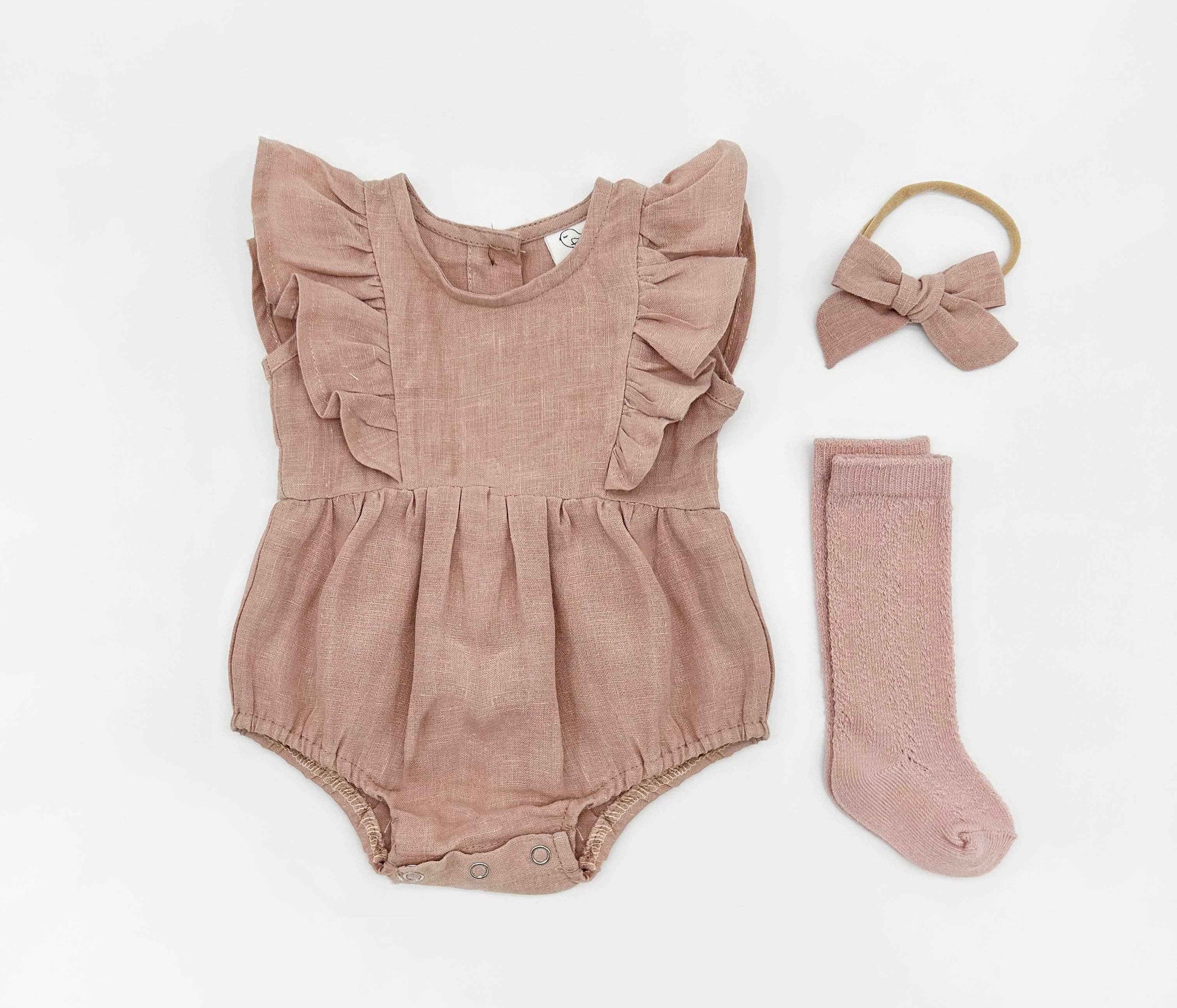 Gabriella Sleeveless Romper 3pc Set