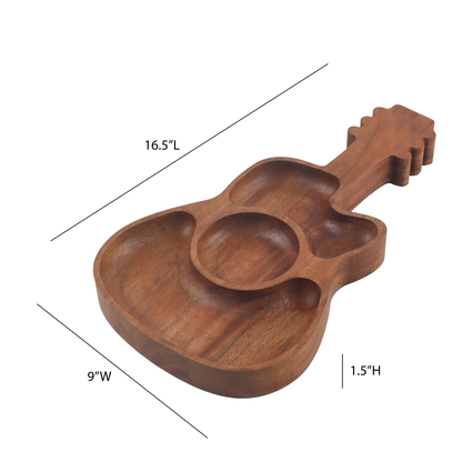 Rustic Guitar Serving Tray