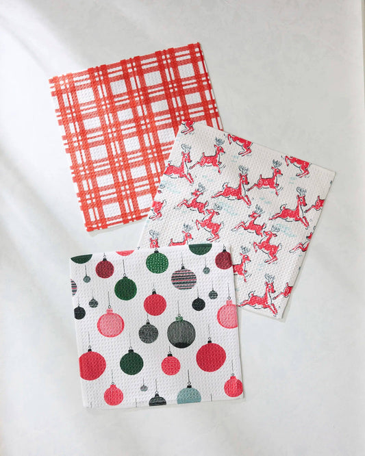 Geometry - Xmas Day Dishcloth Set