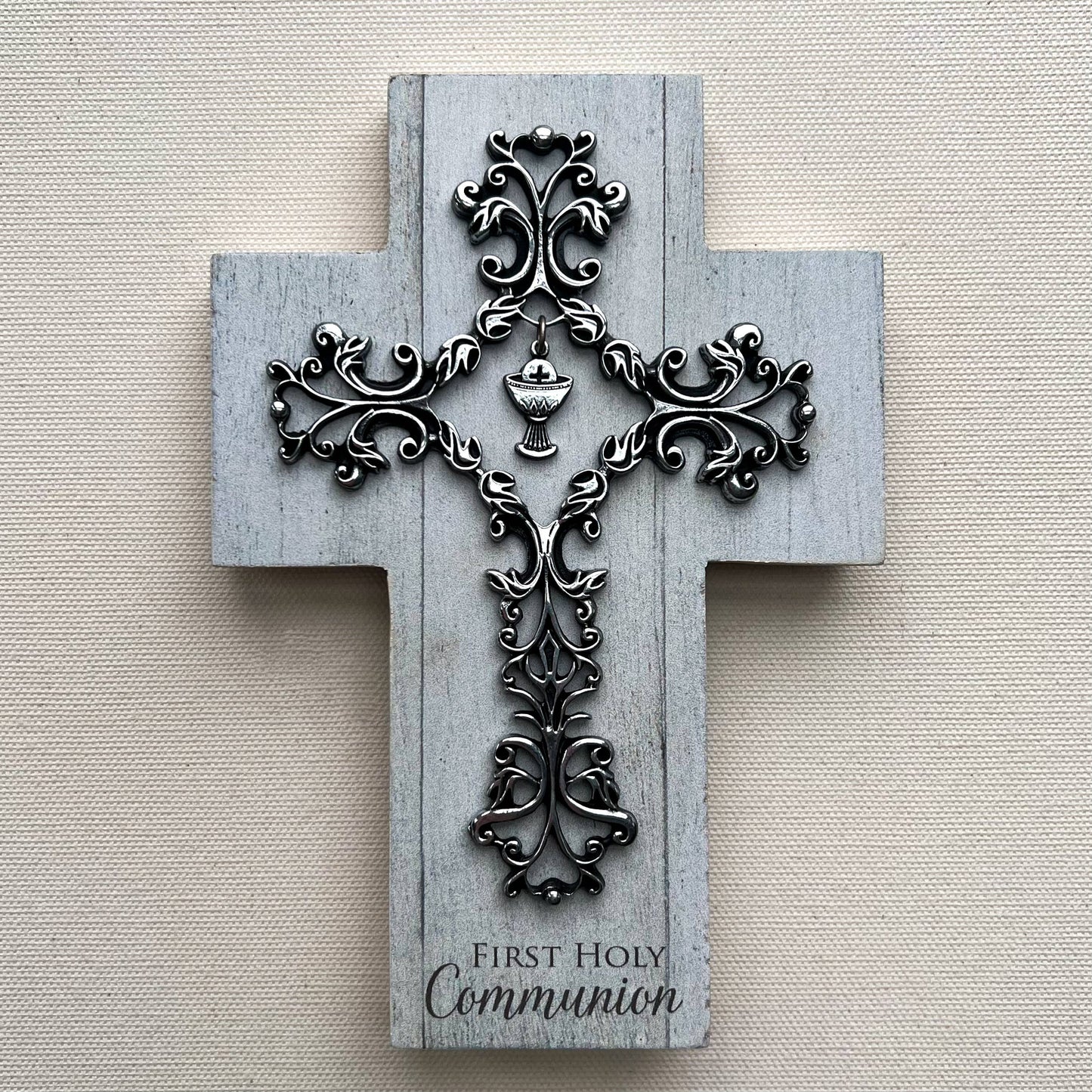 Filigree & Wood Communion Cross