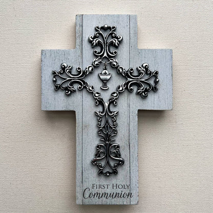 Filigree & Wood Communion Cross