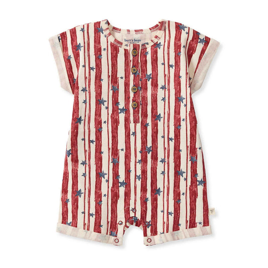 Stars & Stripes Baby Boy Romper: 18M