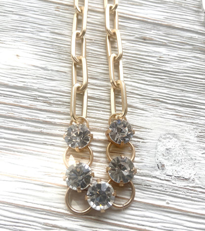 2 in 1 wrap crystal wrap necklace bracelet
